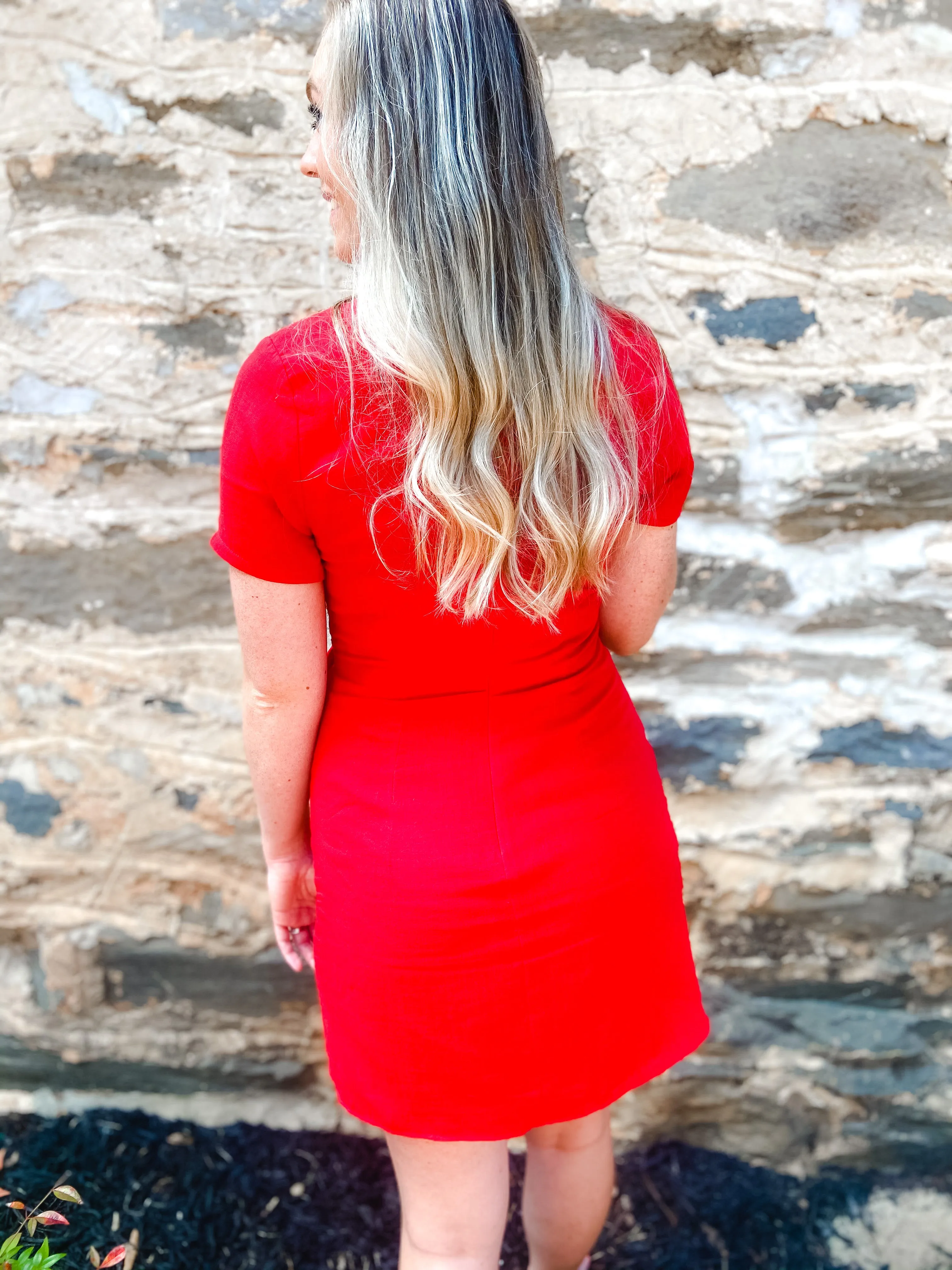 Red Wrap Dress