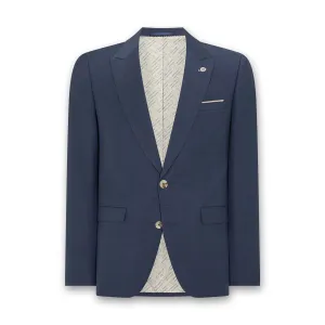 Remus - Massa Mix & Match Linen Blazer in Blue