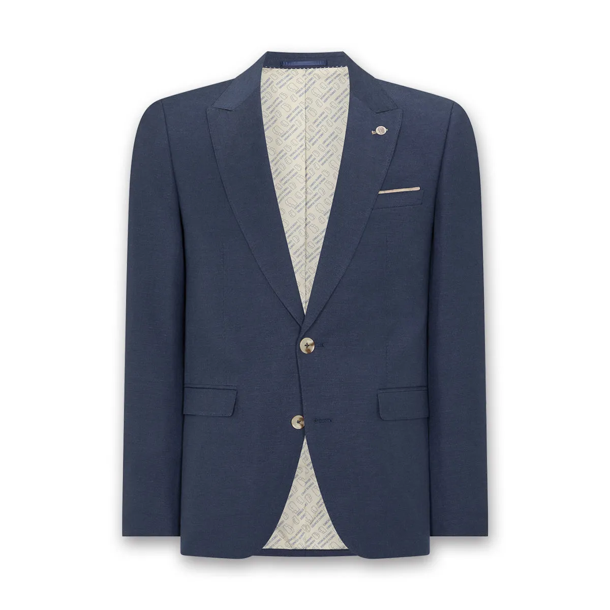 Remus - Massa Mix & Match Linen Blazer in Blue