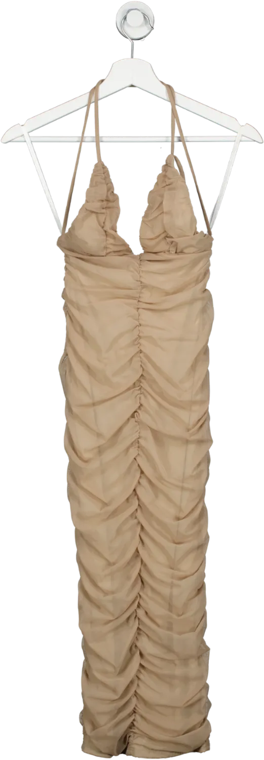 REVOLVE Nude Michael Costello Fiji Midi Dress UK XS
