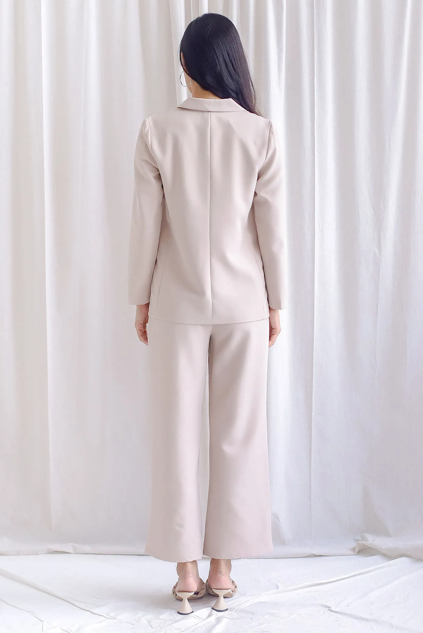 Richard Lapel Blazer In Ecru