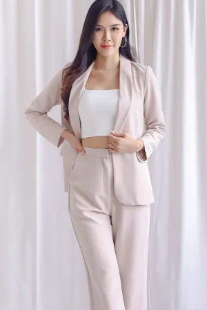 Richard Lapel Blazer In Ecru