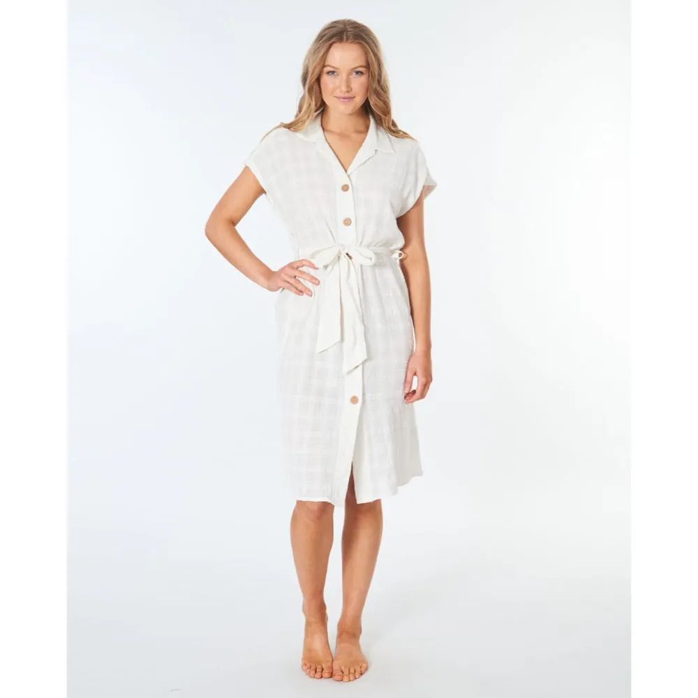 RIP CURL SOL MIDI DRESS BONE