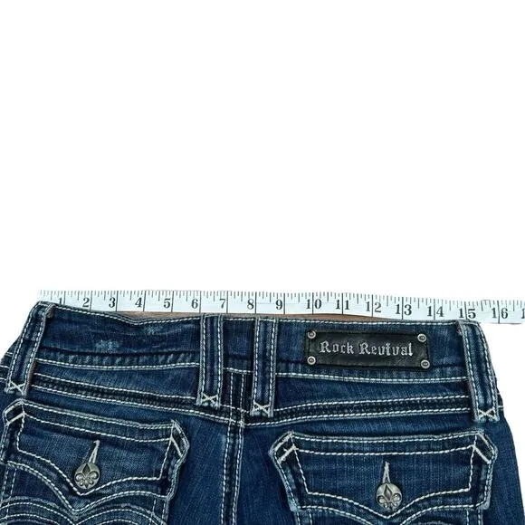 Rock Revival‎ Women's Shorts Debbie Bermuda Size 30 - 12'' inseam