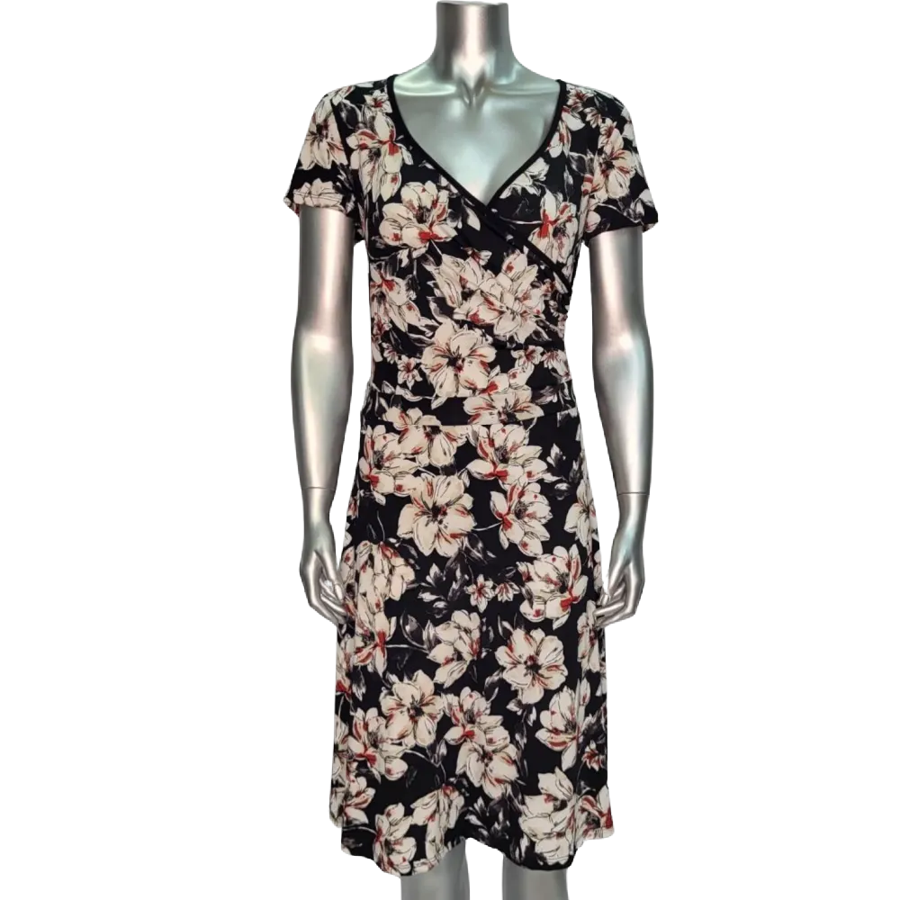Rodan Dress - Black & White Floral