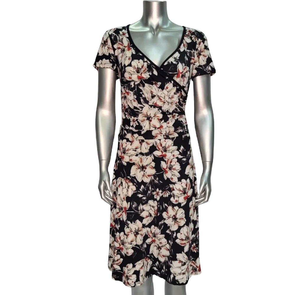 Rodan Dress - Black & White Floral