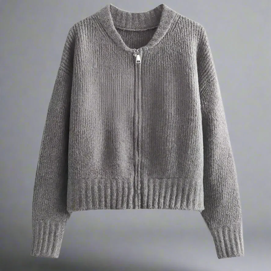 Round Neck Cardigan