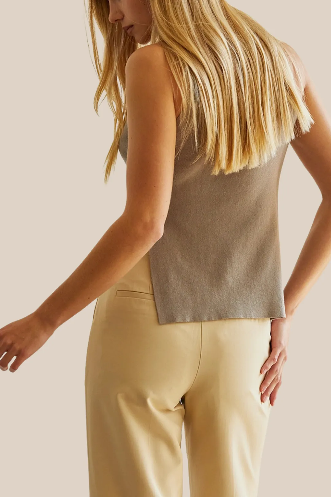 SABLE TOP - TAUPE