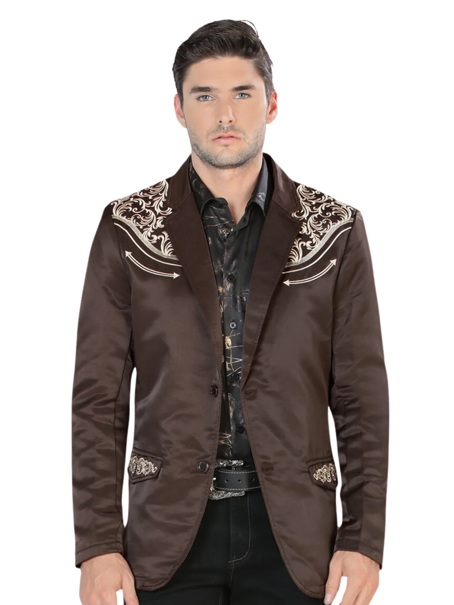Saco Vaquero Bordado para Hombre 'Lamasini' - ID: 494