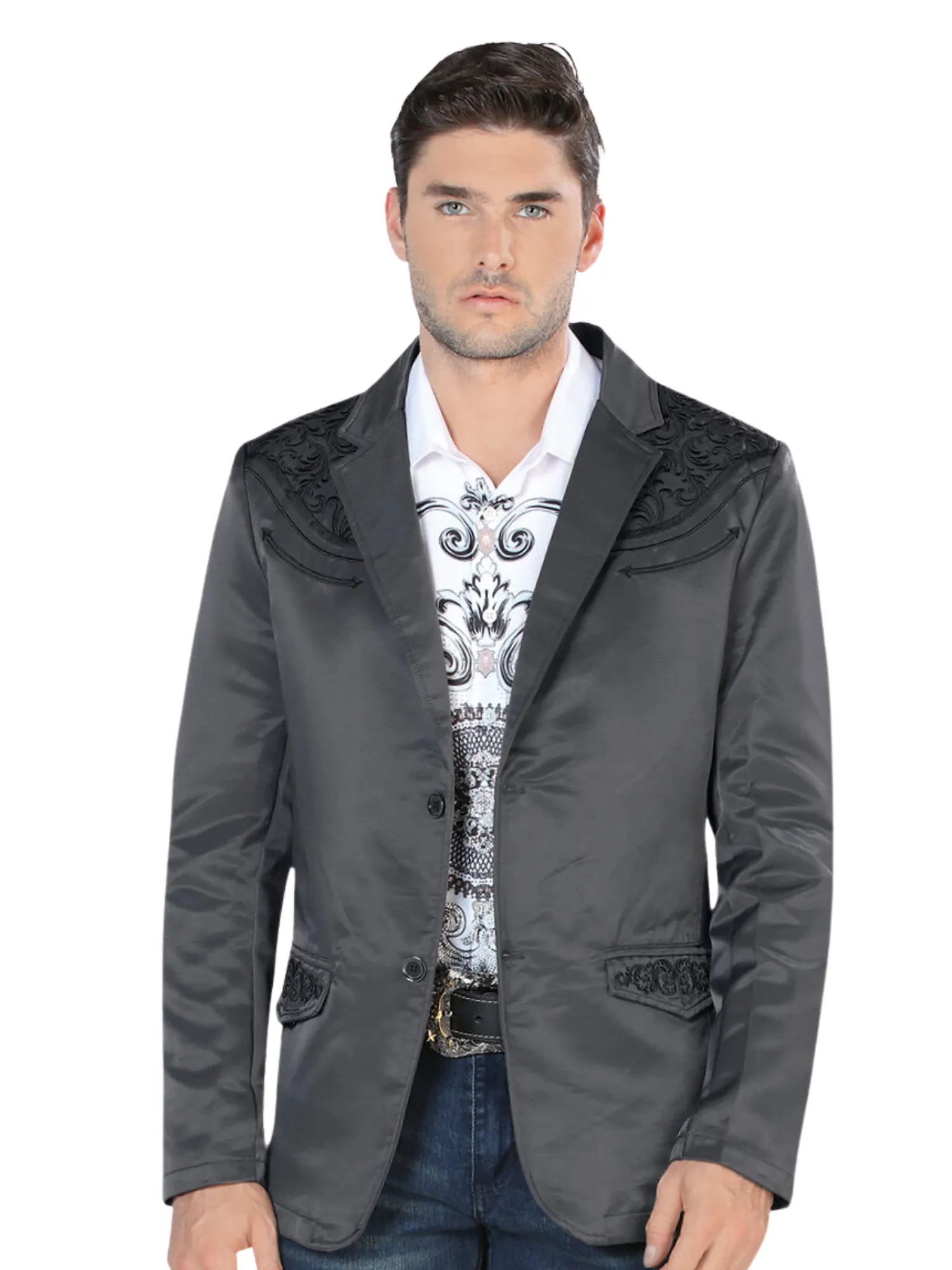 Saco Vaquero Bordado para Hombre 'Lamasini' - ID: 494