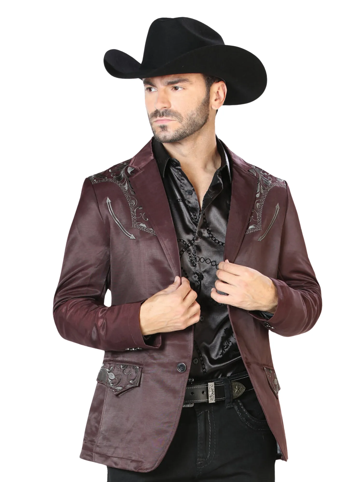 Saco Vaquero Bordado para Hombre 'Lamasini' - ID: 505