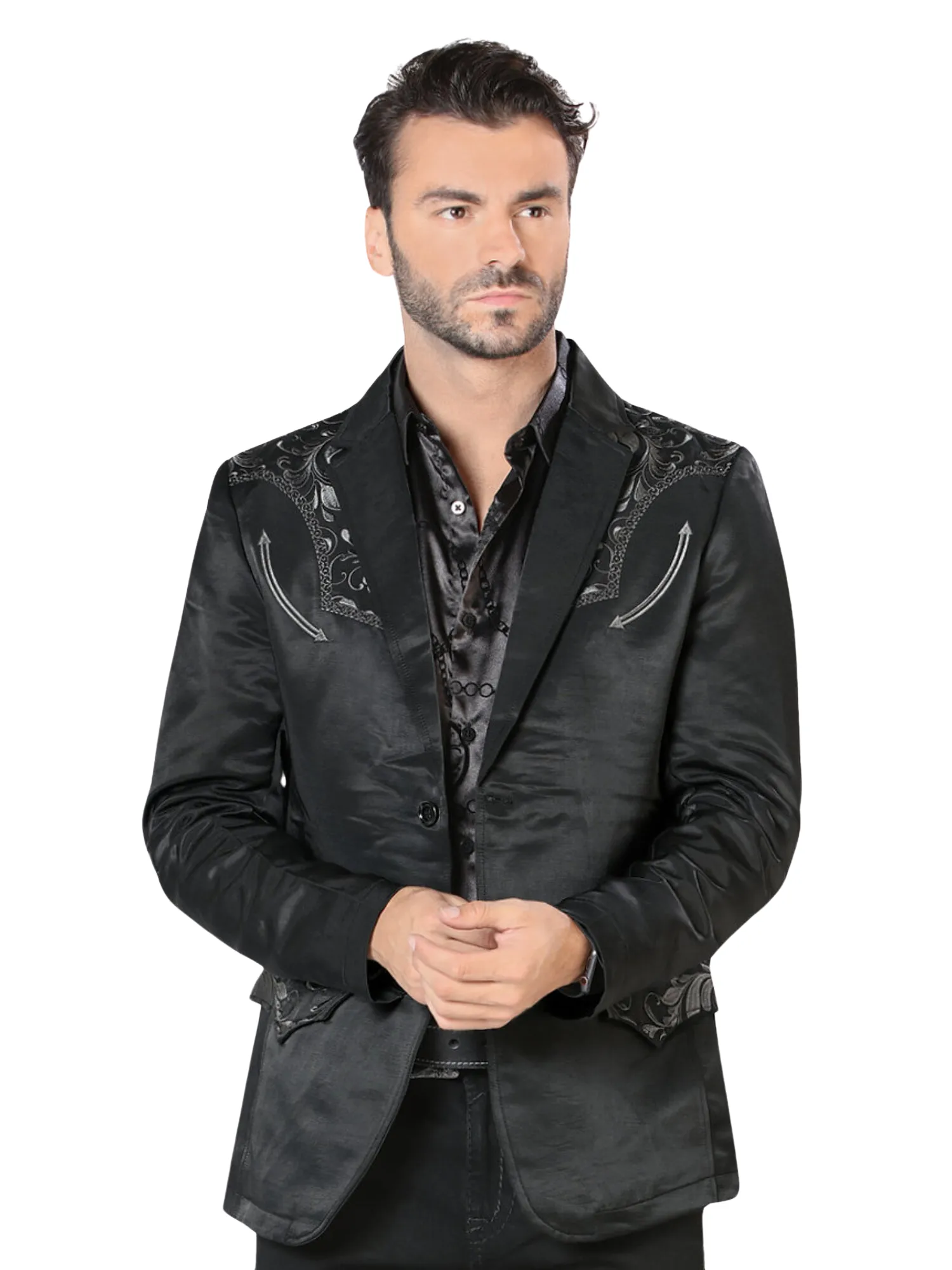 Saco Vaquero Bordado para Hombre 'Lamasini' - ID: 505