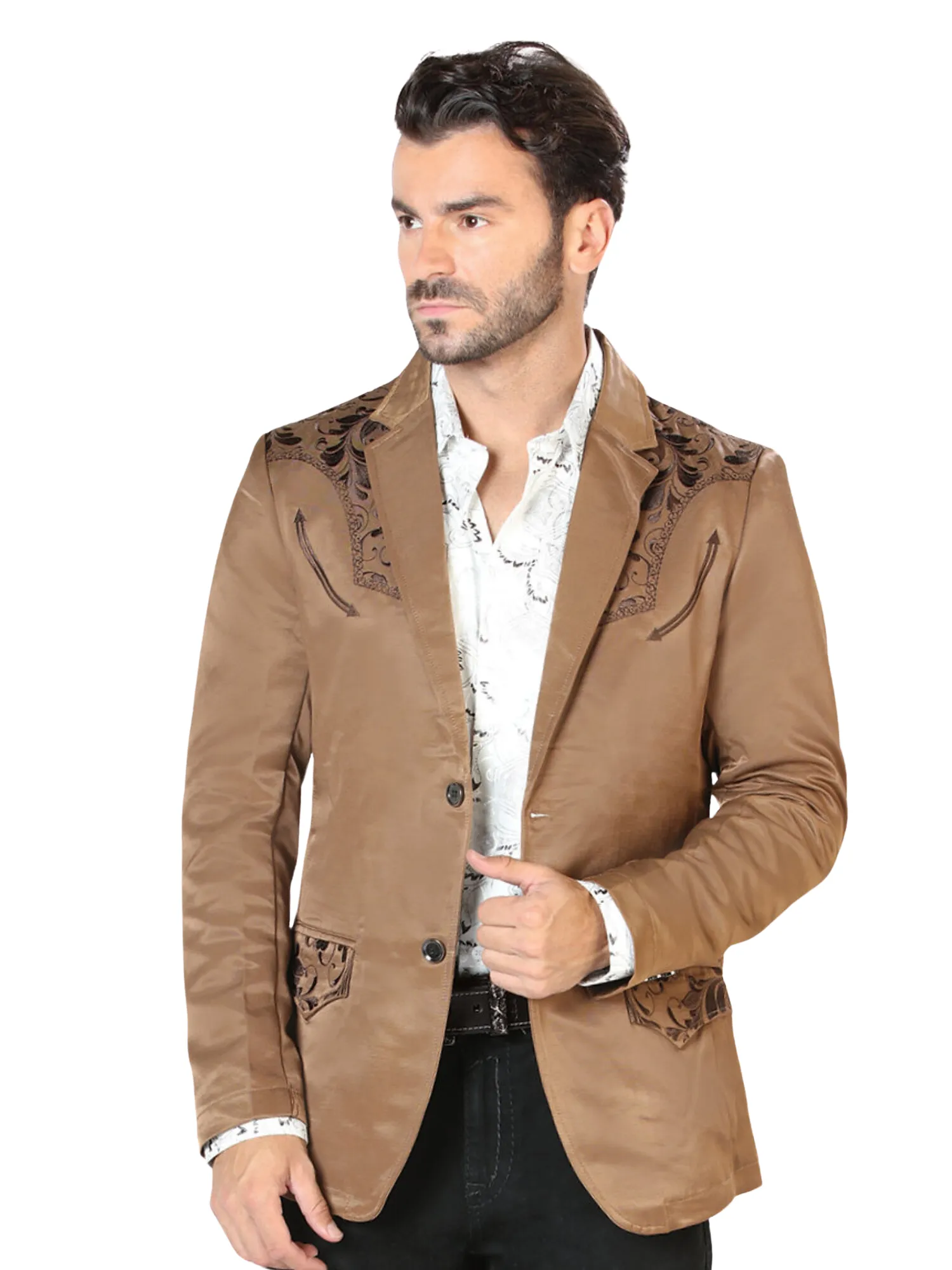 Saco Vaquero Bordado para Hombre 'Lamasini' - ID: 505