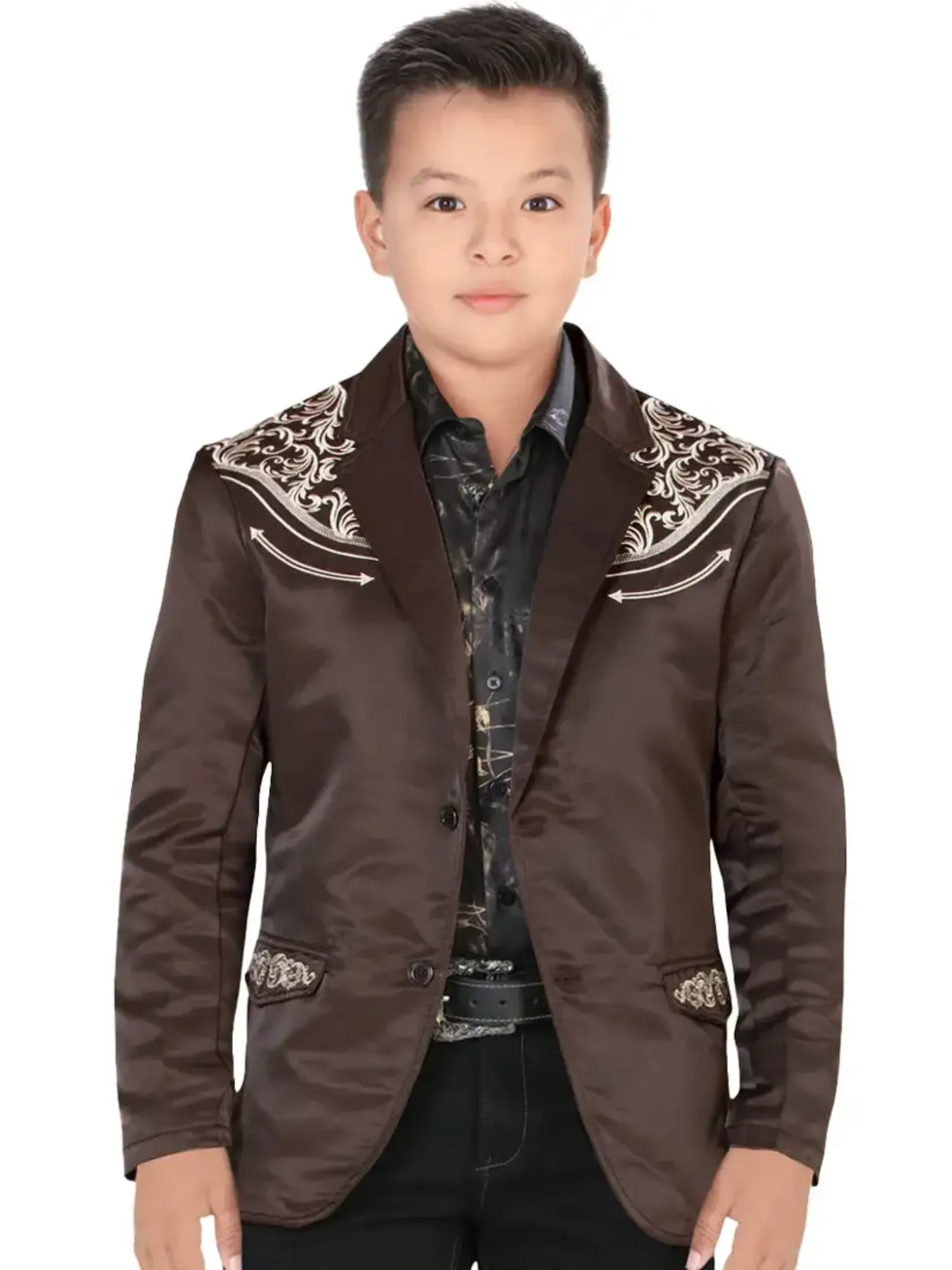 Saco Vaquero Bordado para Niños 'Lamasini' - ID: 504