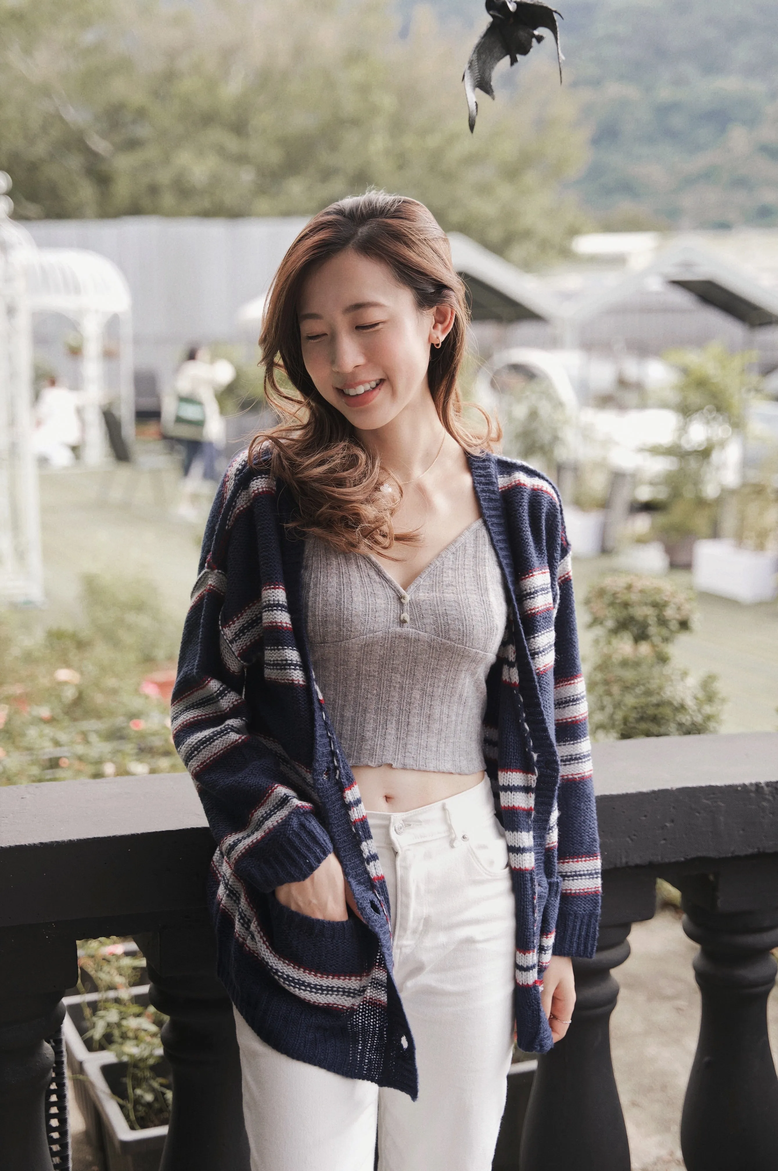 Sadie Striped Boyfriend Cardigan