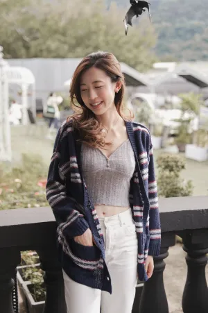 Sadie Striped Boyfriend Cardigan