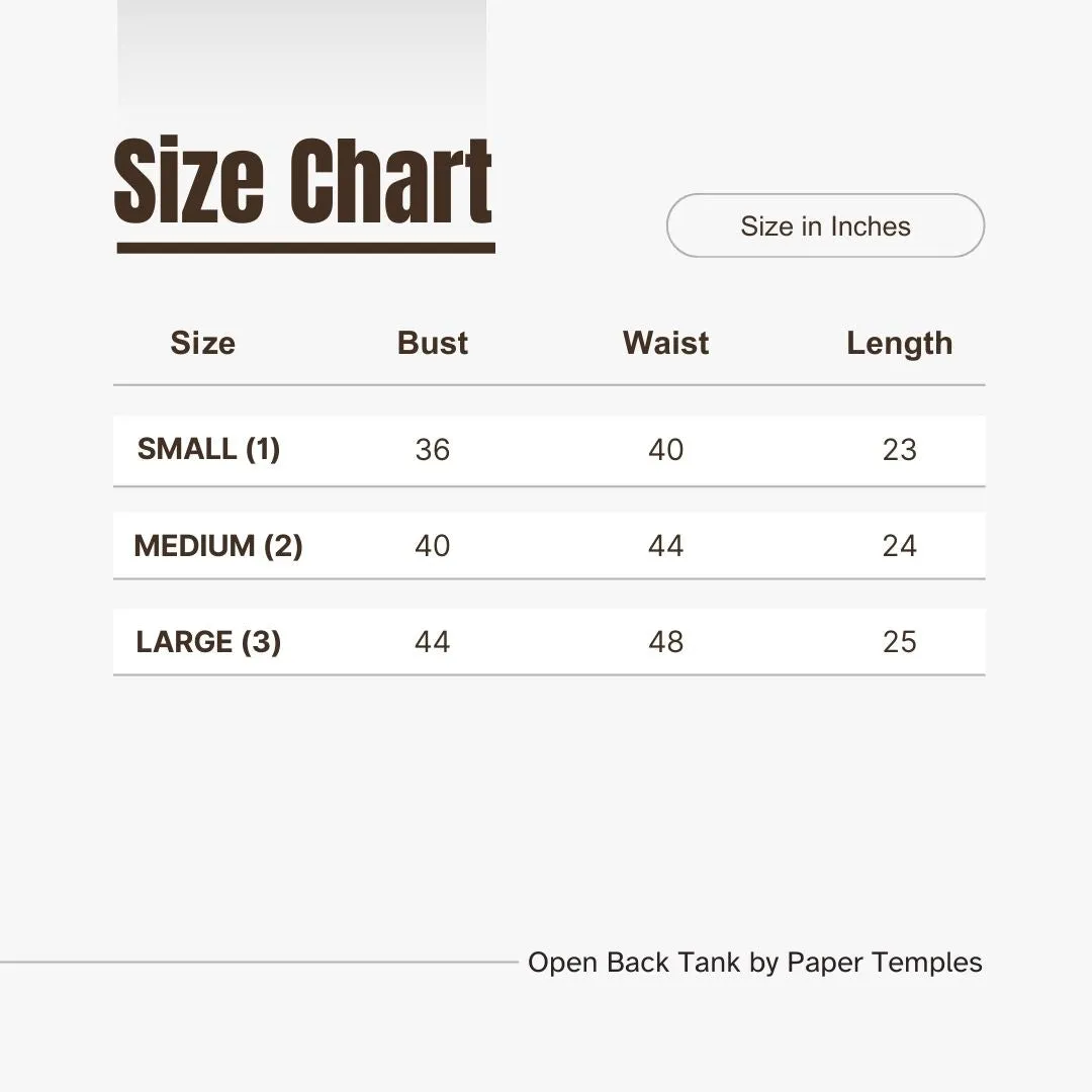 SALE! Open Back Tank in Black with Bear by Paper Temples