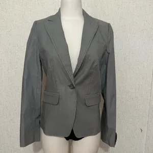 🔥🔥SALE🔥🔥Banana Republic Women's Grey with white stripes Blazer Size 0
