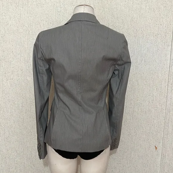 🔥🔥SALE🔥🔥Banana Republic Women's Grey with white stripes Blazer Size 0