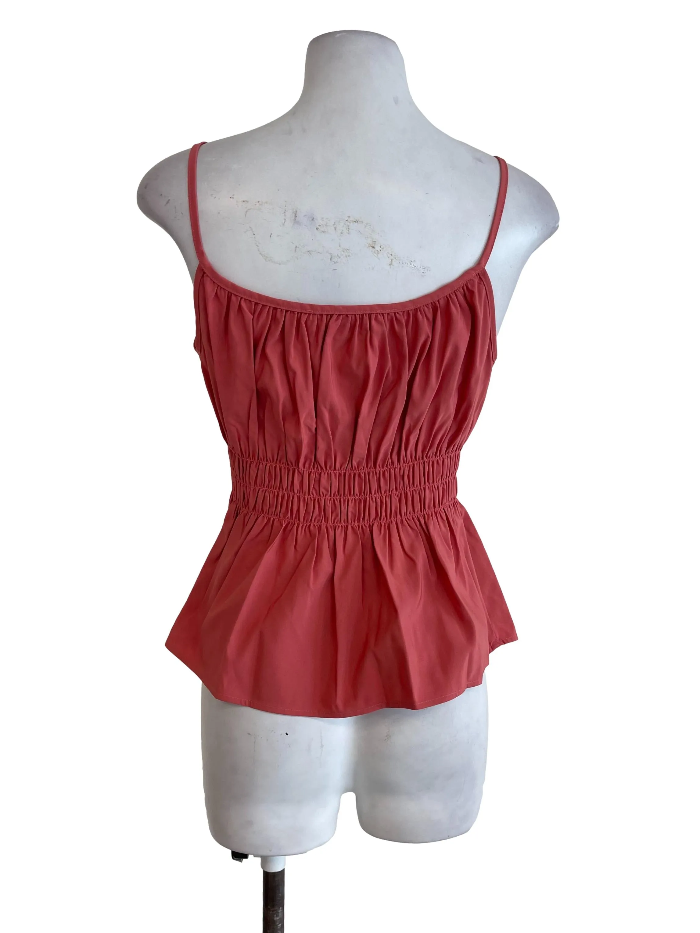 Salmon Pink Sleeveless Top