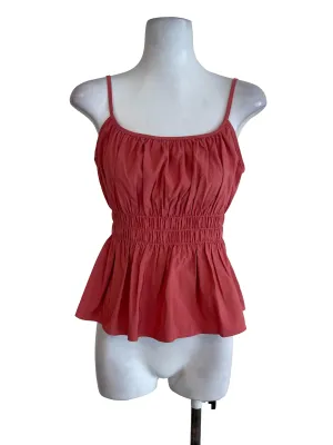 Salmon Pink Sleeveless Top