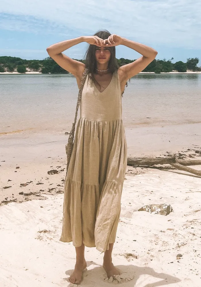 Samara Dress - Almond