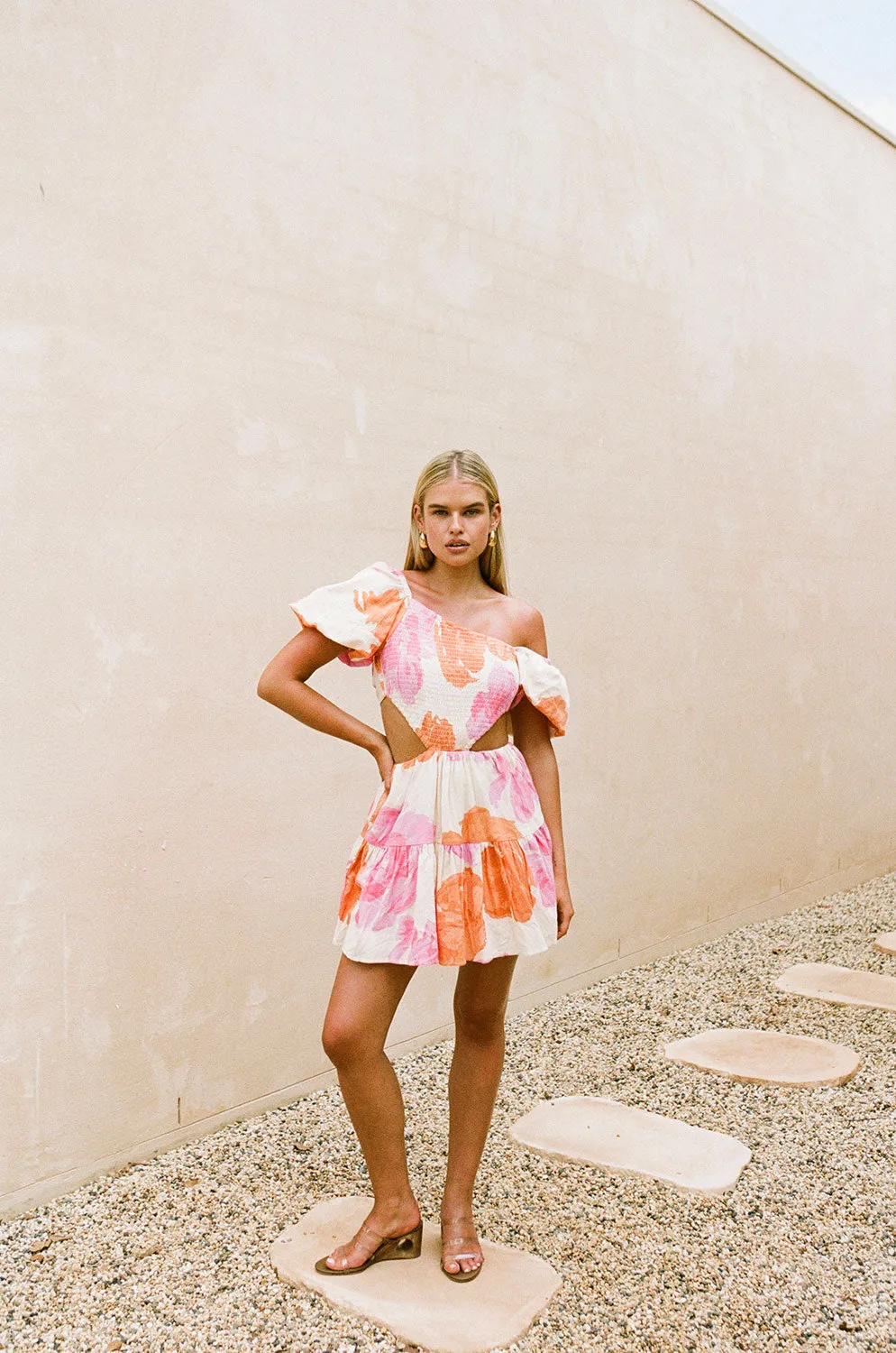 SAMPLE-Raffy Dress - Solstice Pink