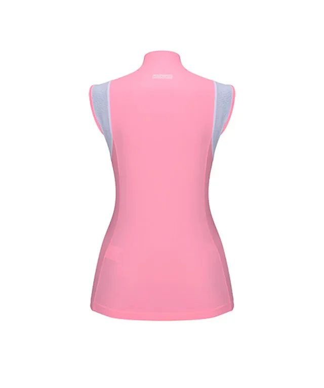 [Sample Sale] CHUCUCHU Women's Mesh Dual Point Top - Pink
