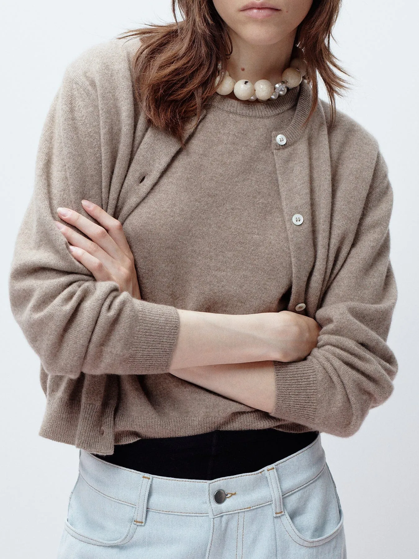 Sea Shell Cardi Latte