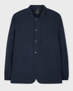 Seersucker Blazer Very Dark Navy