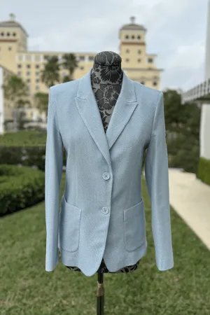 Seventy Textured Blazer in Celeste