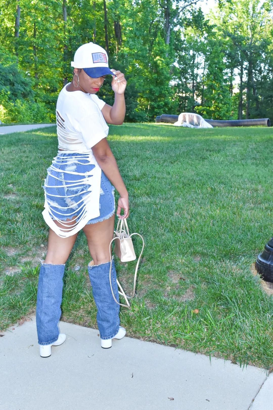 Sha’Carri Richardson Inspired Distressed Tee