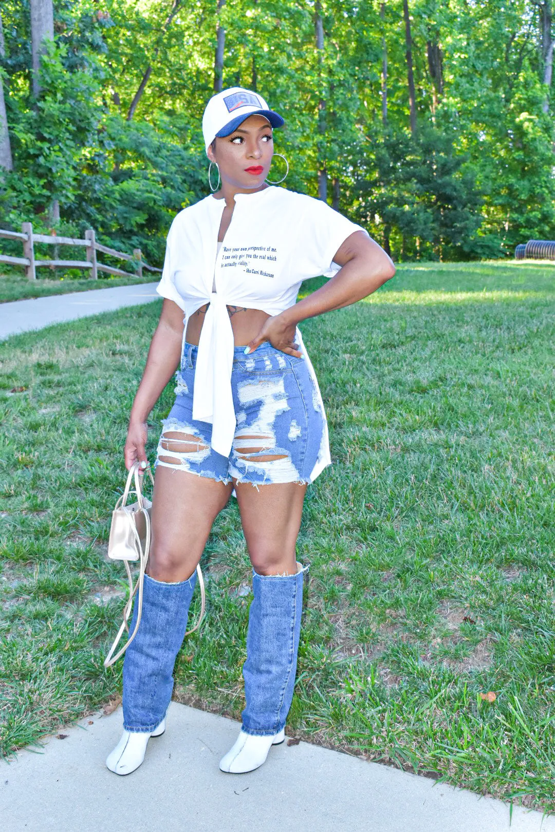 Sha’Carri Richardson Inspired Distressed Tee