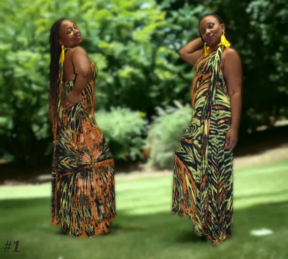 Shallay Long Infinity Wrap Dress
