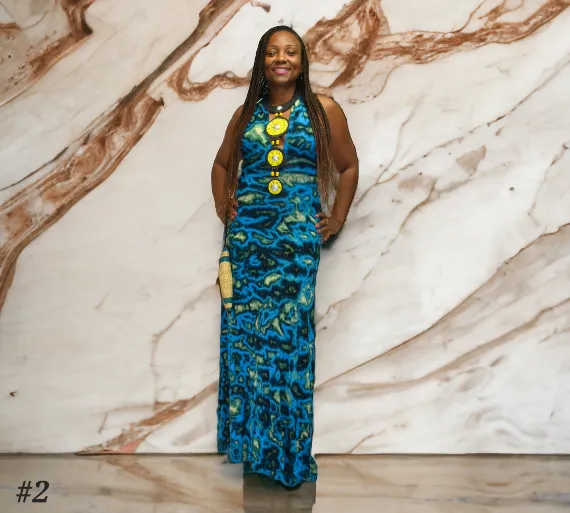 Shallay Long Infinity Wrap Dress
