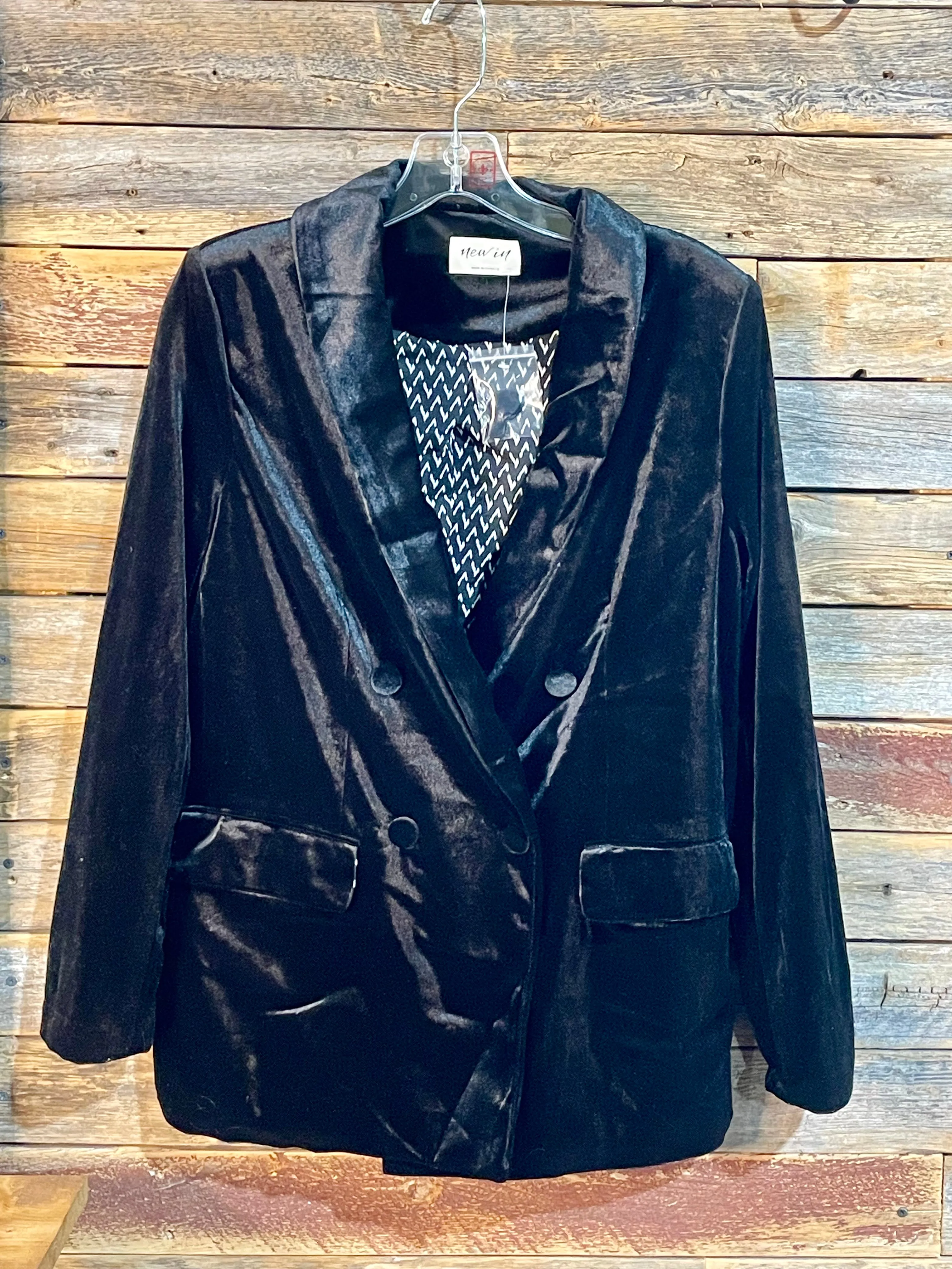 Shanna Lined Velvet Blazer