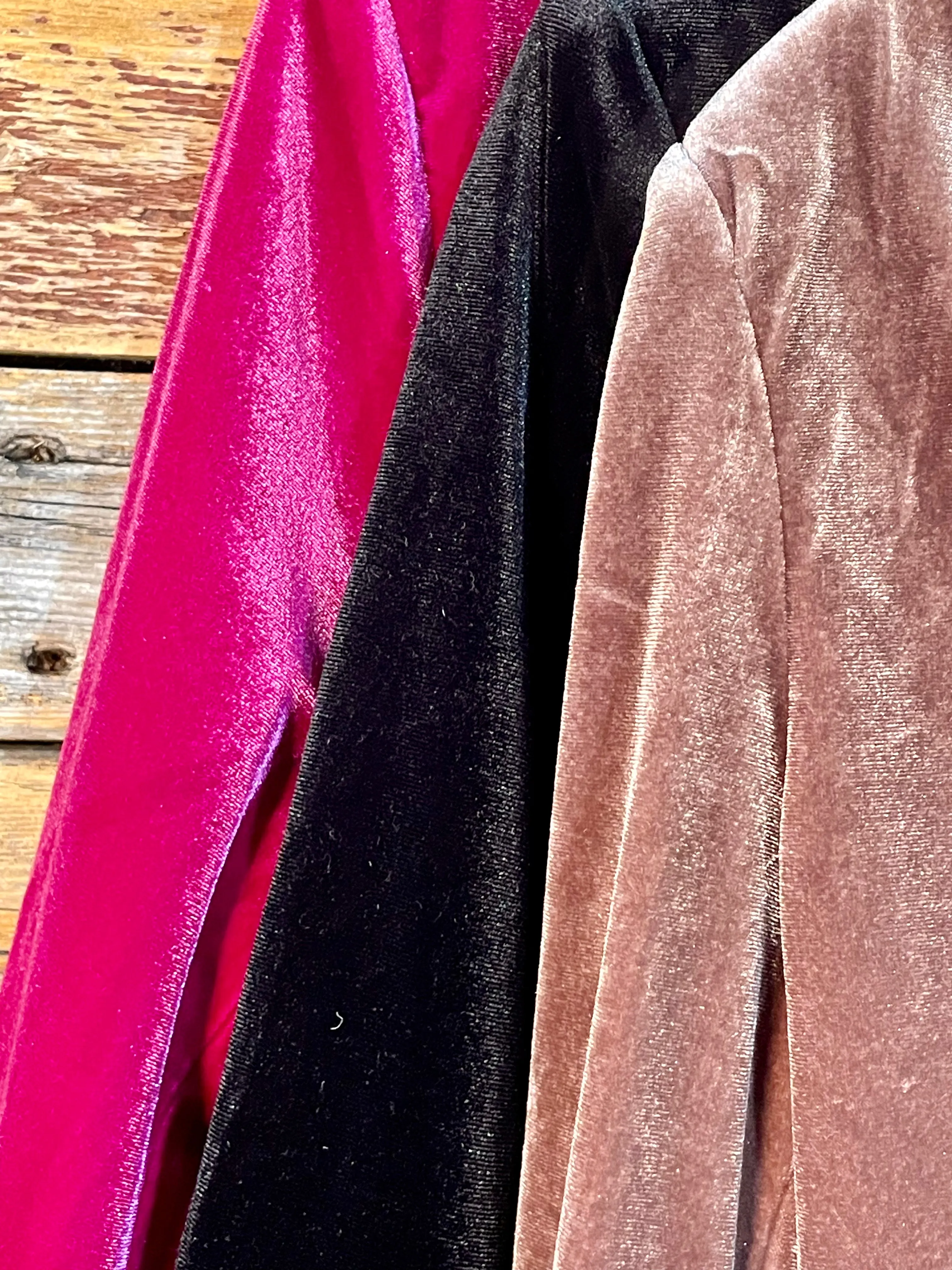 Shanna Lined Velvet Blazer