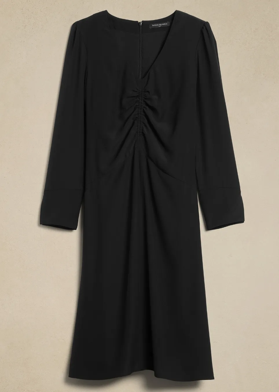 Shirred Midi Dress