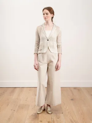 short rever jacket with lamination - bronzo