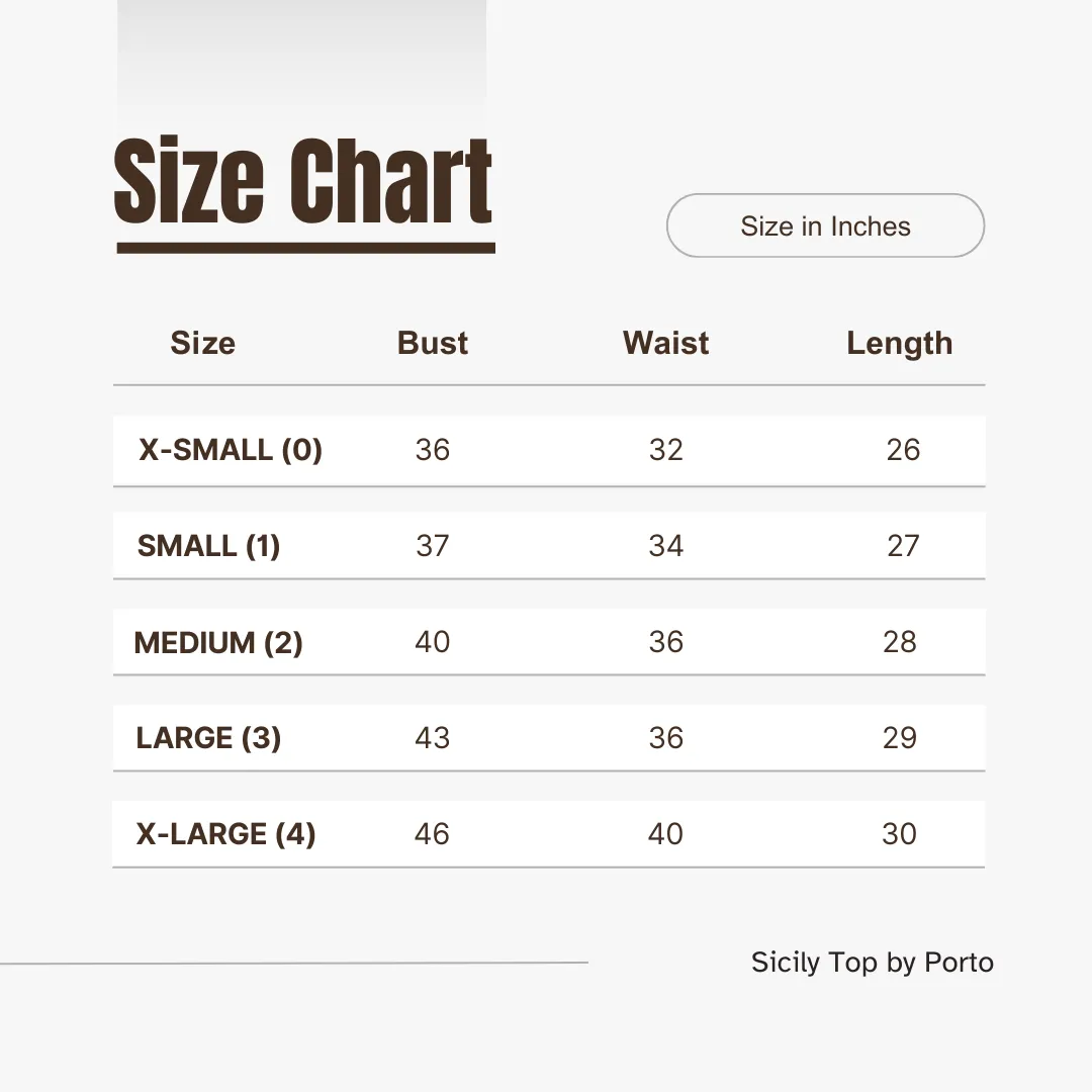 Sicily Top in Latte by Porto