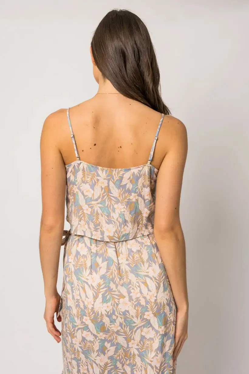 SLEEVELESS FLORAL TANK TOP