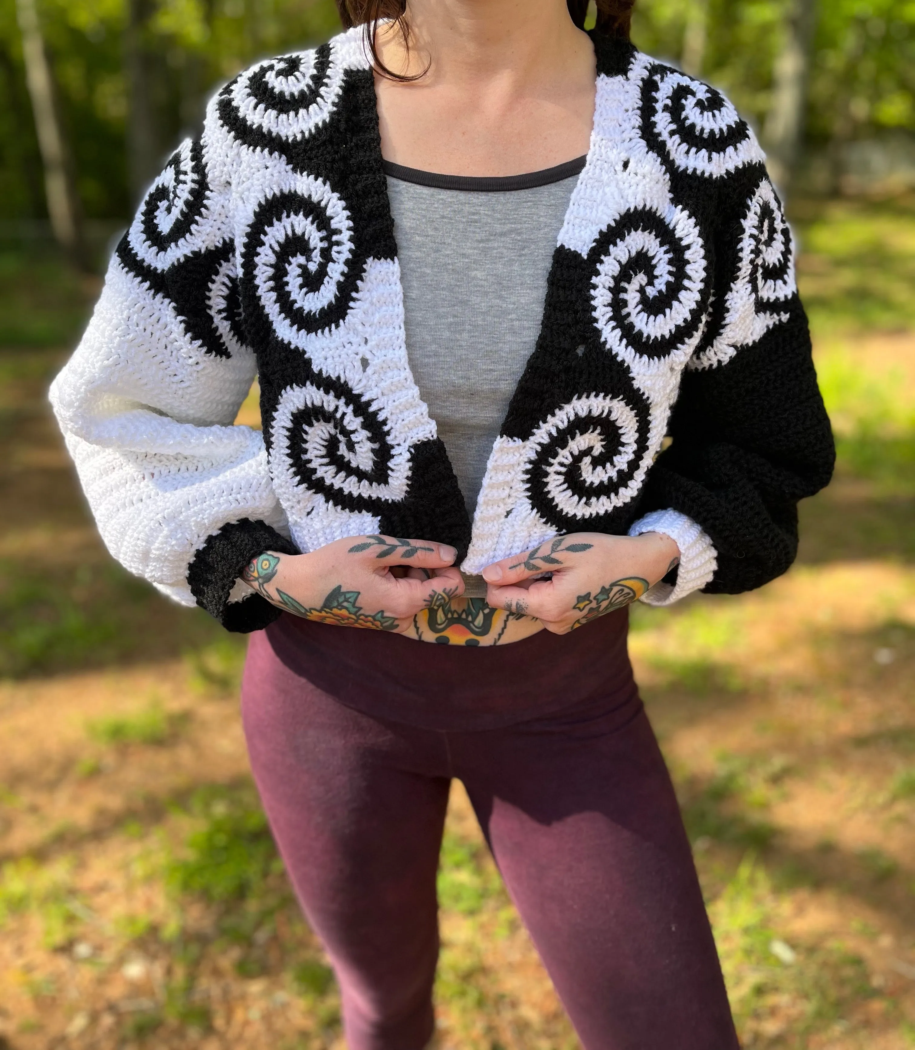 Spiral Out Cardigan Pattern
