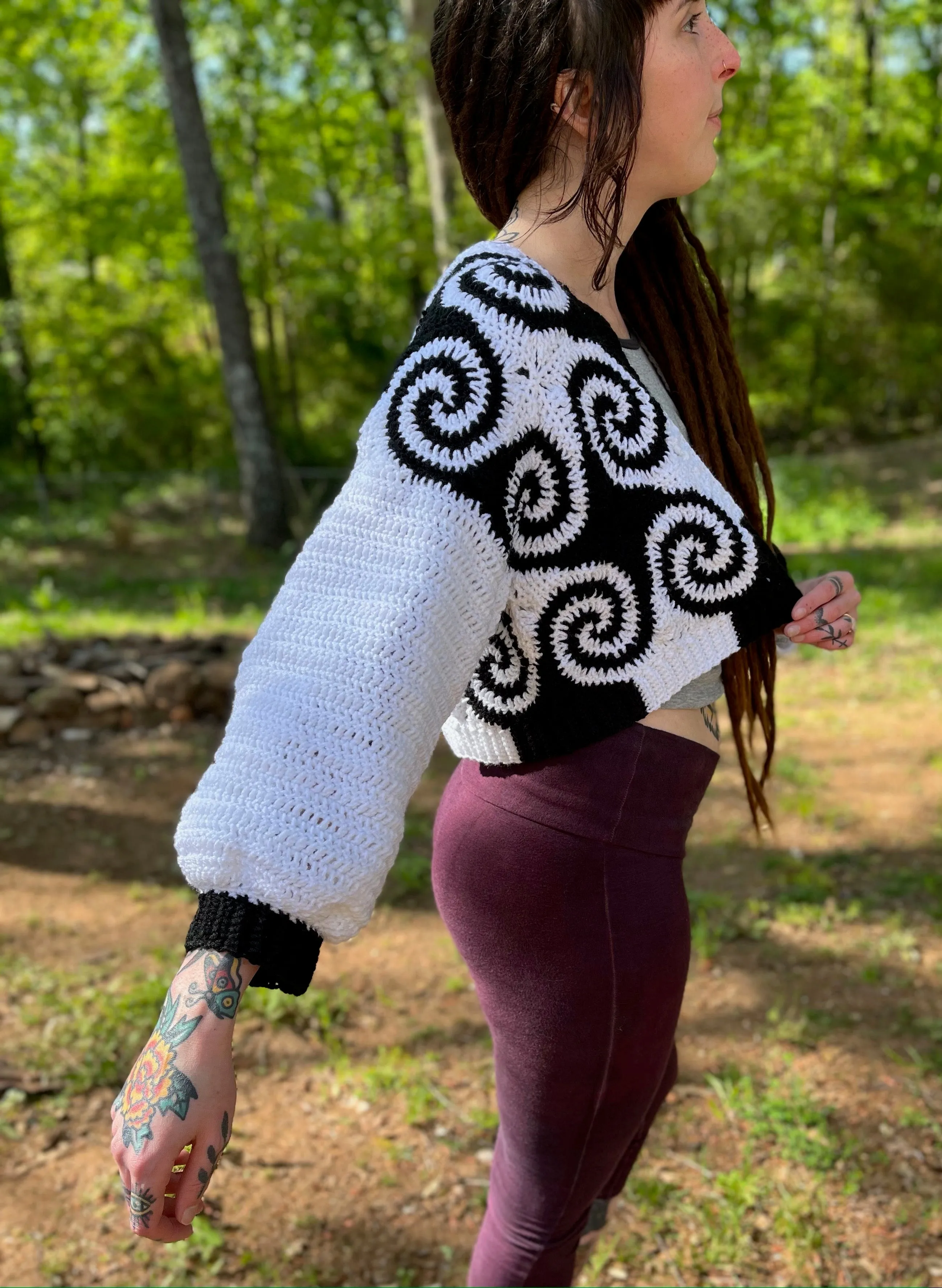 Spiral Out Cardigan Pattern