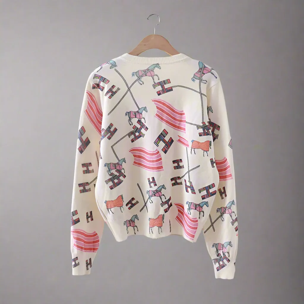 Spring Print Cardigan