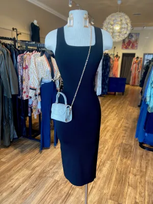 Square Neck Fitted Dress
