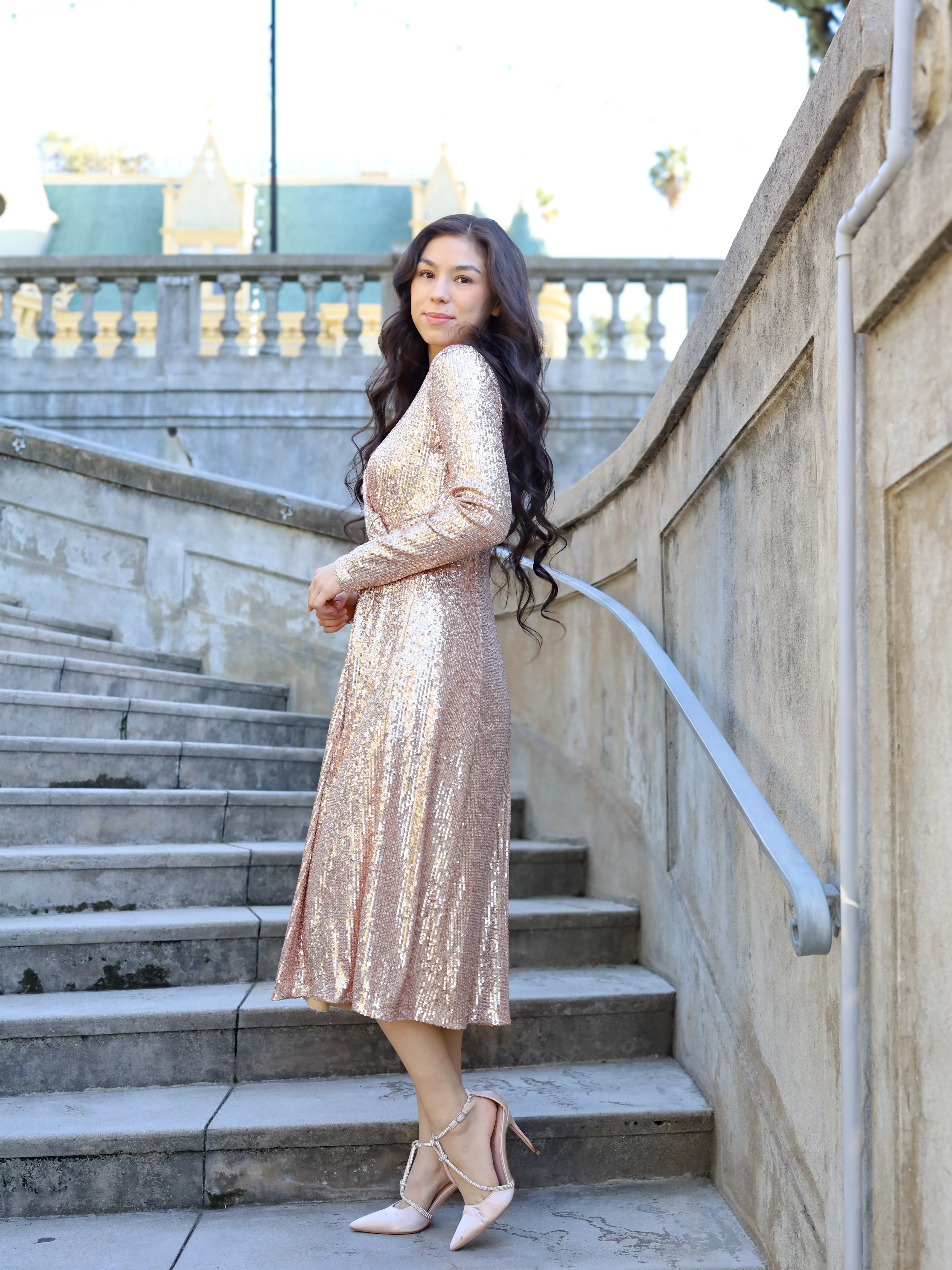 Starlet Dress - Rose Gold