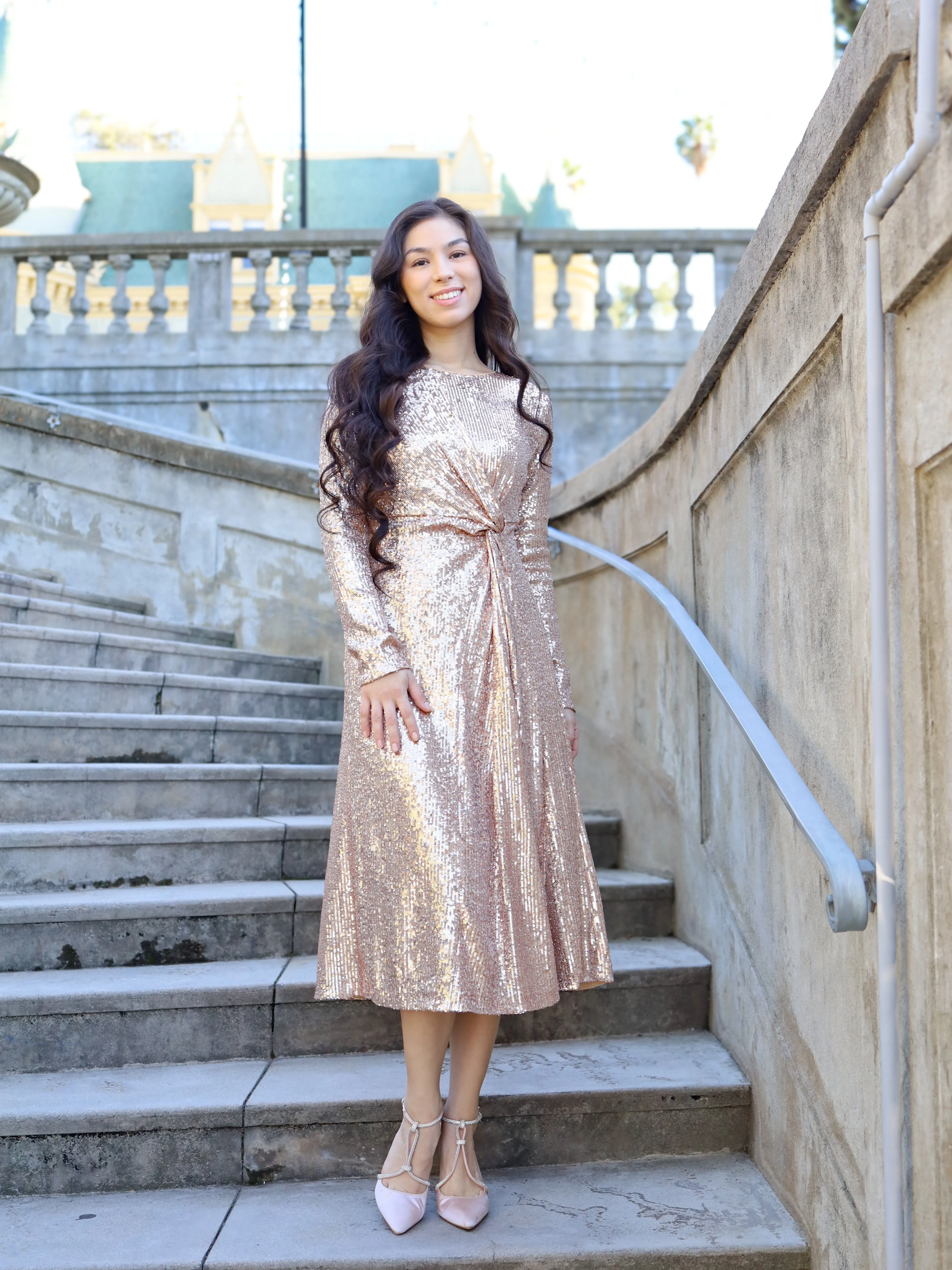 Starlet Dress - Rose Gold