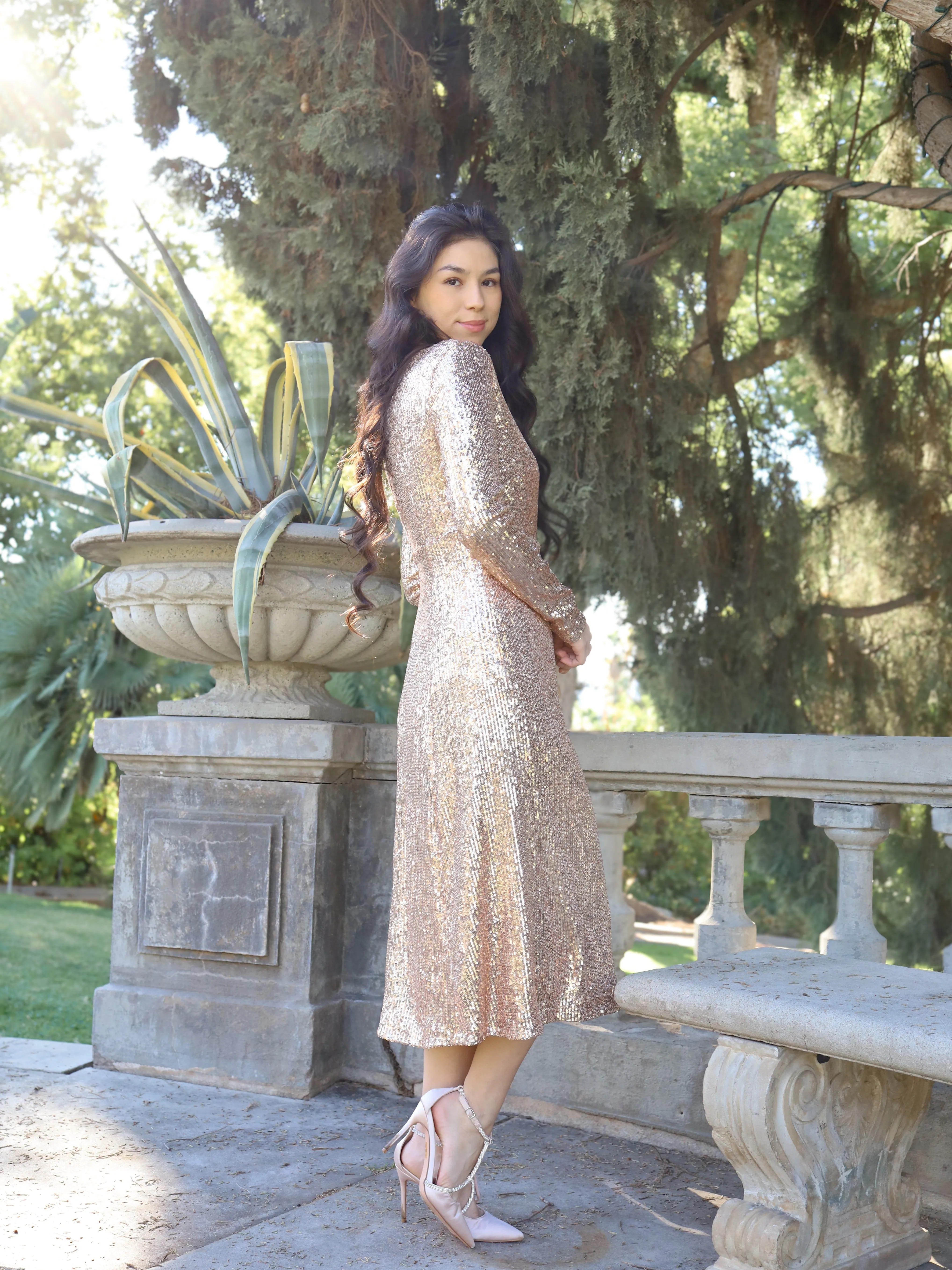 Starlet Dress - Rose Gold