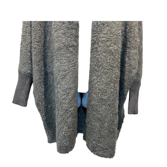 STEVE MADDEN DELSEY HOODED SWEATER CARDIGAN COAT GRAY WOMENS SIZE SMALL