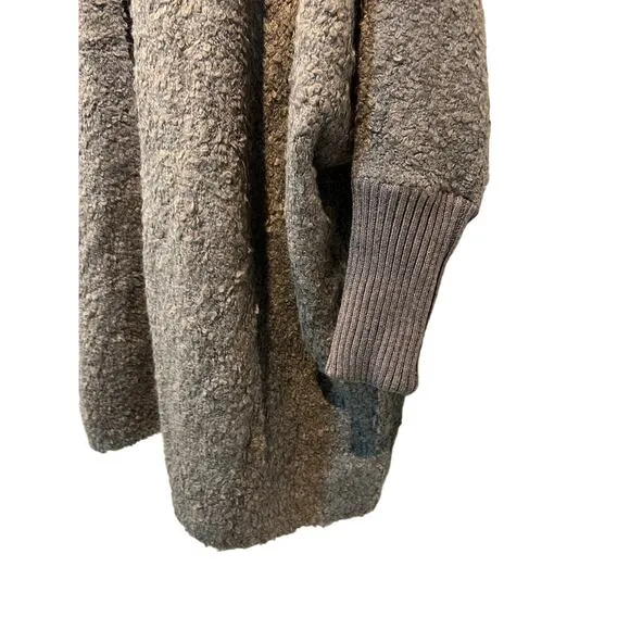 STEVE MADDEN DELSEY HOODED SWEATER CARDIGAN COAT GRAY WOMENS SIZE SMALL